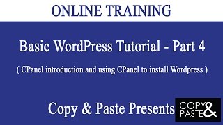 WordPress Tutorial Bangla : Basic WordPress - Part 4 (Using cPanel to install wordpress)