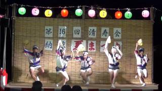 阿波踊り 徳川連 葵連 2015/8/1 Awa Dance Odori コンフォール貞光納涼祭