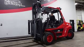 2017 LINDE H80D-900 16,000LB PNEUMATIC DIESEL FORKLIFT STK 13452