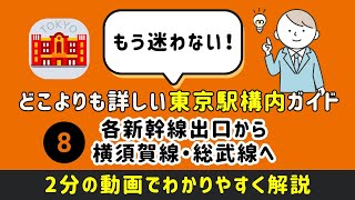 【どこよりも詳しい東京駅構内ガイド】⑧各新幹線出口から横須賀線・総武線へ　#東京駅 #東京駅構内移動 #まっぷる