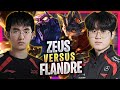 T1 ZEUS vs JDG FLANDRE! - T1 Zeus Plays Rumble TOP vs JDG Flandre Skarner! | Season 2024