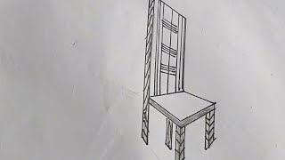 how to draw a two point, perspective chair (by my Drawing tutorial)