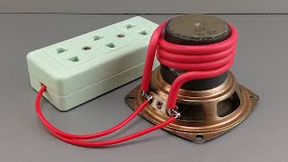 I make free electricity energy 220v self running from speaker gear 100%