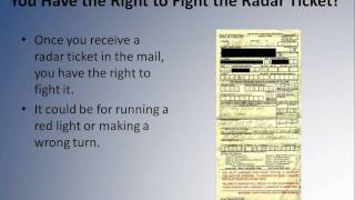 How To Fight A Radar Ticket