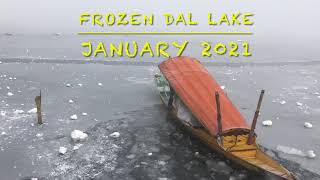 Frozen Dal Lake Kashmir  -8.8°| Dal Lake Srinagar Kashmir | Winter in Kashmir| Walked on Frozen Lake