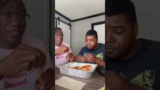 Mrs Netta and Charles are doing a food review on @crabbybag