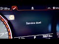 Audi A6 C7 (4G) reset service due! reminder message