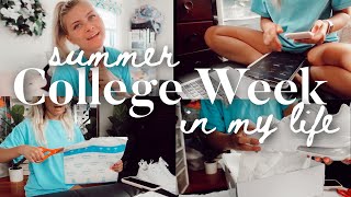 summer college week in my life: getting my iPad Pro, lots of packages, homework, and more!