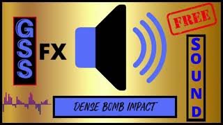 dense bomb impact -  Sound Effect HD (No Copyright Sound)