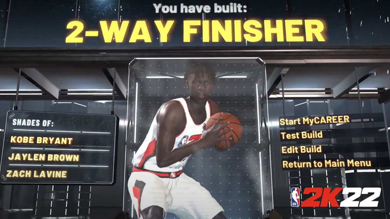 MAKING A 2-WAY FINISHER | NBA 2K22 CURRENT GEN BUILDS - YouTube