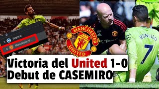 Manchester United vs Southampton (1 - 0) Victoria y Debut de CASEMIRO, Rodilla de Cristiano