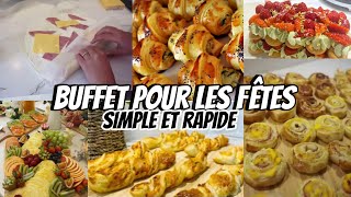 BUFFET SALÉ ET SUCRÉ POUR LES FÊTES 🎉TRÈS FACILE ET RAPIDE !!!