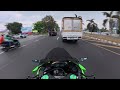 chonburi daytime ride kawasaki ninja zx 10rr akrapovic sound【4k】 ep79