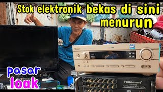 Update stok elektronik bekas di pasar loak jatinegara minggu 22 Oktober 2023