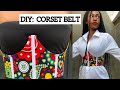 How to cut and sew an under Bust corset belt|| Easy cutting and sewing Tutorial.