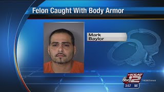 Felon caught selling body armor