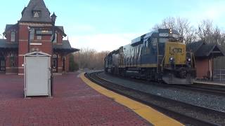 Csx N788-14 With B802 Helpers and Hornshow from both ends In PORs