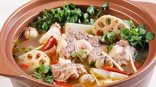 Cách làm lẩu cay đuôi bò