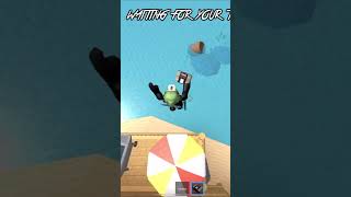 How to double jump with prank bomb in mm2 (on mobile) #roblox #mm2 #tutorial