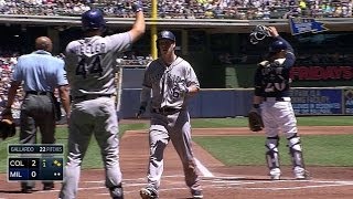 COL@MIL: Rosario hits a single to score a run