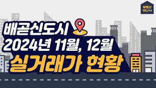 2024년 11월, 12월 배곧신도시 실거래가 현황은 어떻게 될까? (2024.12월말 기준)