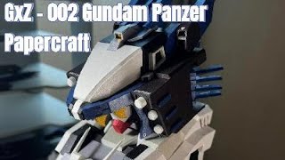 Gundam Panzer Papercraft build process video log 2 [Body unit]