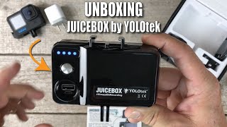 JUICEBOX UNBOXING [Portable Battery Pack + GoPro Mount Record Video All Day on Chesty / Other Mount]