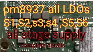 power ic LDOs or S1 to S6 stage supply  in pm 8937