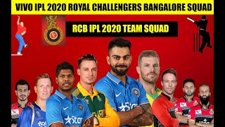 Royal Challengers Bangalore Full Team Squad IPL 2020 | RCB Complete Players List in IPL Season 13