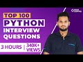Top 100 Python Interview Questions | Python Programming | Crack Python Interview | Great Learning