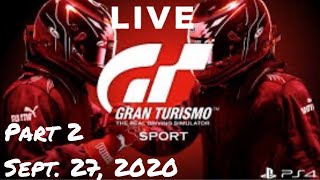 Live PS4 GT Sport Sept. 27, 2020 Part 2