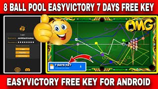 8 Ball Pool EasyVictory 7 Days Free Key | 8 Ball Pool EasyVictory Free Key 100% Working On Android