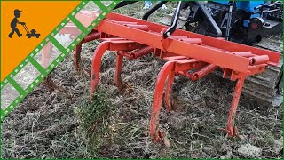 AgriEuro CM7 Spring loaded tiller - Harrow with 7 ploughshares - Customer's video