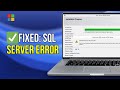 How to Fix Wait on the Database Engine Recovery Handle Failed Check the SQL Server Error