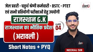 BSTC Rajasthan Gk 2025 | Rajasthan ka Bhautik Pradesh | Rajasthan Gk for Jail Prahari 2024 |#04