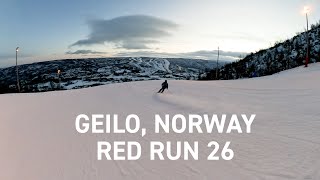 Geilo Red Run 26 Top to Bottom, December 2024