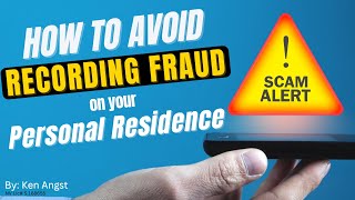 How to avoid recording fraud on your personal residence | Washoe County Recorder's Office Nevada