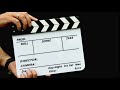 free stock video person using a clapper board movie hd