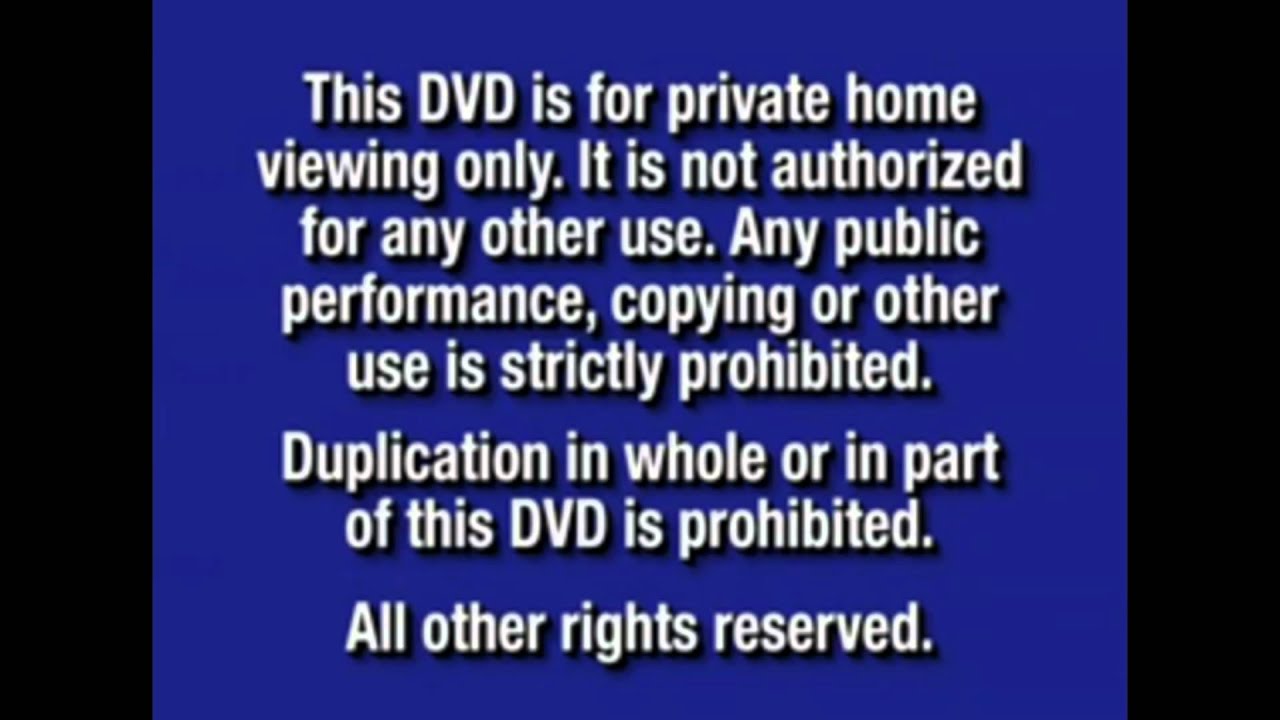 FBI Warnings DVD / Buena Vista Home Entertainment Logo - YouTube