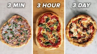 3-Minute Vs. 3-Hour Vs. 3-Day Pizza • Tasty