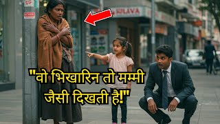 “पापा, वो भिखारिन तो मम्मी जैसी दिखती है!” जैसे ही अमीर आदमी ने देखा, वह बेहोश हो गया...