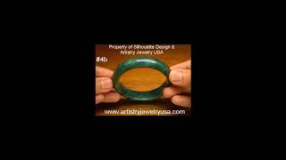 Artistry Jewelry USA - SILCNC - Burmese 334.26 Carat Jade Bangle #4b