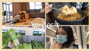 NZ VLOG 4 | 帶大家來逛亞洲超市 | 施打輝瑞疫苗第二劑 | 組家具組到懷疑人生 |紐西蘭日常生活