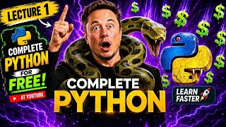 Python Tutorial for College Students (Lecture 1)🔥 | Full basic🔴