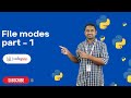 File modes in Python - 1 | Python Tutorials - 2022 | Codegnan