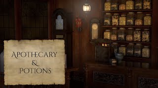 Apothecary and Potions Shop Ambience and Music (apothecary ambience & Dark Fantasy Academia music)