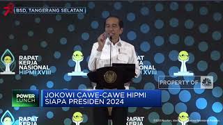 Jokowi Cawe-Cawe HIPMI Soal Presiden 2024