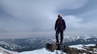 Mount Allan from Ribbon Creek winter hike