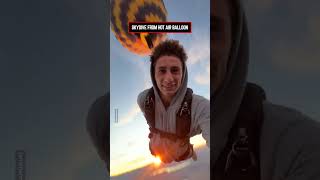 How To Take Skydiving To The Next Level 🪂😱 #parachute #skydiving #hotairballoon #omg #viralshort