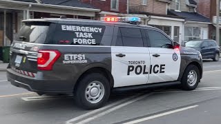 Toronto Police Emergency Task Force Responding With Unknown Vehicle (28/03/23)